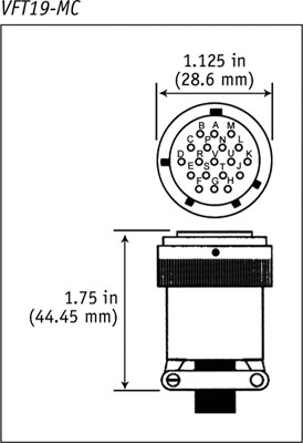 Lake Shore Cryotronics – 19-Pin Vacuum Feedthrough VFT19-MC
